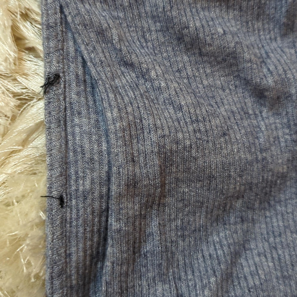 Blue Ribbed Dress - Picture 4 of 4